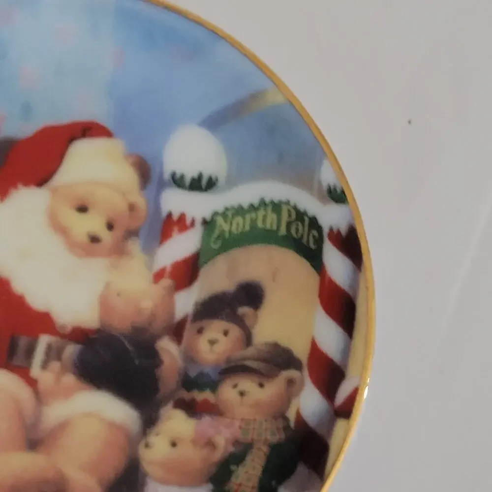 Santa Bear 'North Pole' Christmas Tree Ornament